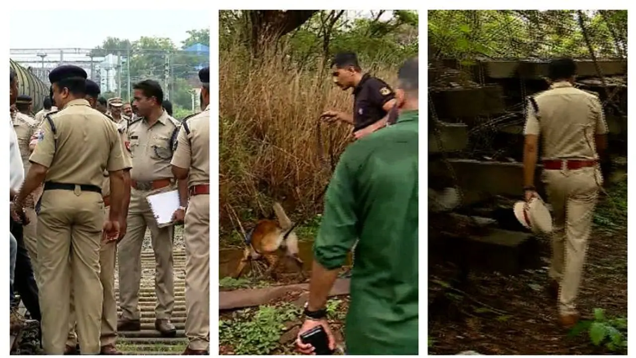  കണ്ണൂർ ട്രെയിൻ തീവയ്പ്പ്; കണ്ണാടി കുത്തിപ്പൊട്ടിച്ചു, മണം പിടിച്ച് പൊലീസ് നായ സമീപത്തെ കുറ്റിക്കാട്ടിലേക്ക്