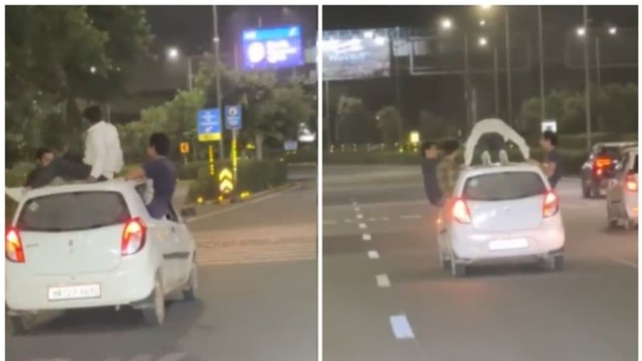 പൂസായപ്പോള് കാര് ജിമ്മായി, ഓടുന്ന ആൾട്ടോയുടെ മുകളിൽ പുഷപ്പെടുത്തു, മദ്യപന് കിട്ടിയത് എട്ടിന്റെ പണി! പൂസായപ്പോള് കാര് ജിമ്മായി, ഓടുന്ന ആൾട്ടോയുടെ മുകളിൽ പുഷപ്പെടുത്തു, മദ്യപന് കിട്ടിയത് എട്ടിന്റെ പണി!