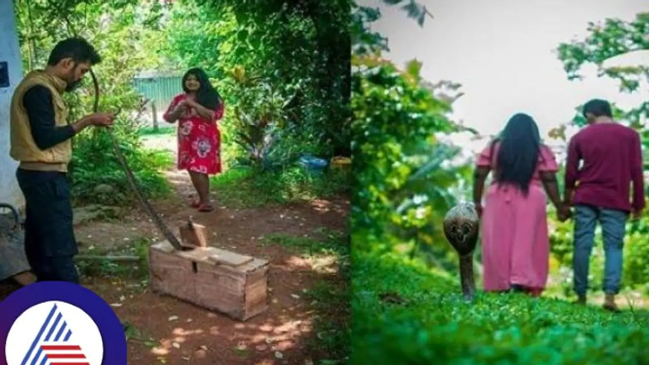 ವಧು, ವರ ಮತ್ತು ಹಾವು: ಯಪ್ಪಾ..ಇದೆಂಥಾ ಫೋಟೋಶೂಟ್, ನೋಡಿದ್ರೆ ಎದೆ ಝಲ್ ಅನ್ನುತ್ತೆ! ವಧು, ವರ ಮತ್ತು ಹಾವು: ಯಪ್ಪಾ..ಇದೆಂಥಾ ಫೋಟೋಶೂಟ್, ನೋಡಿದ್ರೆ ಎದೆ ಝಲ್ ಅನ್ನುತ್ತೆ!