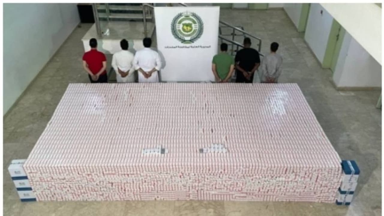 സൗദി അറേബ്യയില്‍ 40 ലക്ഷം ലഹരി ഗുളികകള്‍ പിടിച്ചു; അഞ്ച് പ്രവാസികള്‍ ഉള്‍പ്പെടെ ആറ് പേര്‍ അറസ്റ്റില്‍