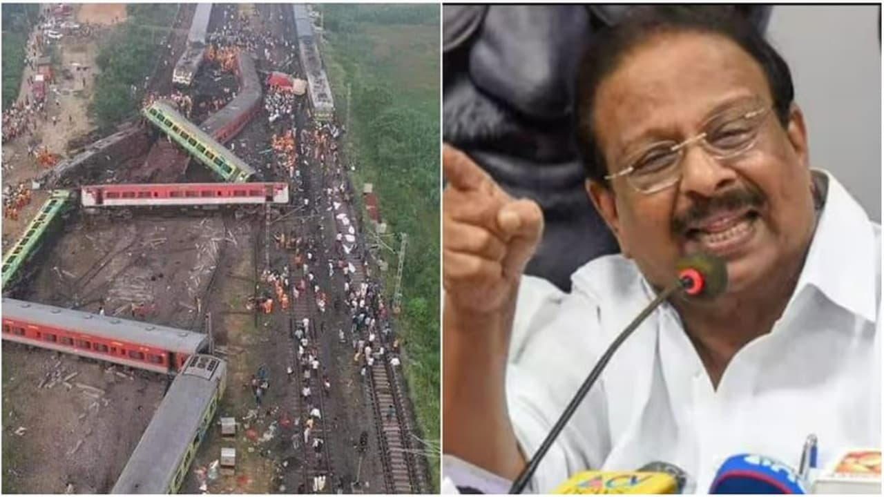 ഒഡീഷ ട്രെയിന് ദുരന്തം: റെയില്വേ മന്ത്രി രാജിവെയ്ക്കണമെന്ന് സുധാകരന് ഒഡീഷ ട്രെയിന് ദുരന്തം: റെയില്വേ മന്ത്രി രാജിവെയ്ക്കണമെന്ന് സുധാകരന്