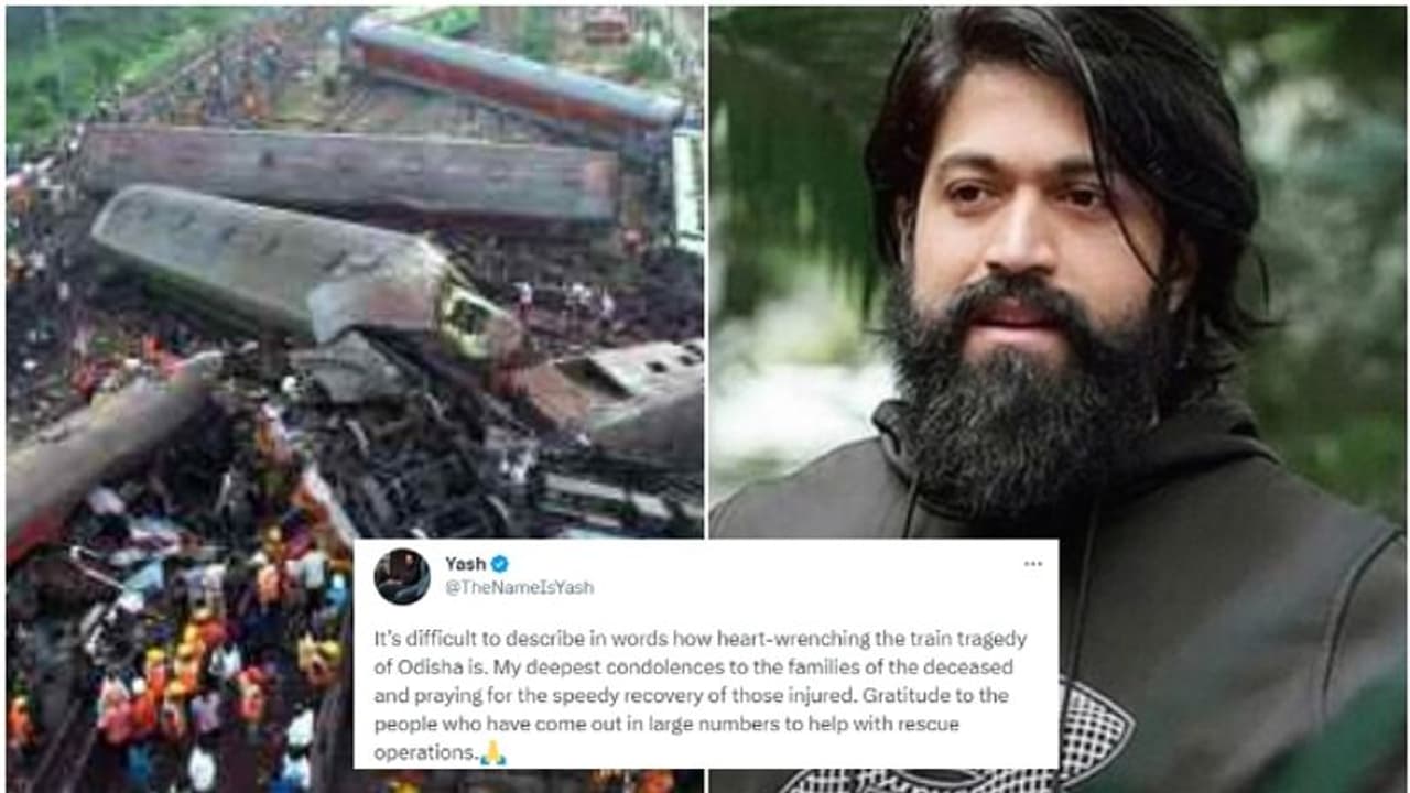 Odisha Train Accident: ಭೀಕರ ರೈಲು ದುರಂತಕ್ಕೆ ತೀವ್ರ ಸಂತಾಪ ಸೂಚಿಸಿದ ನಟ ಯಶ್ Odisha Train Accident: ಭೀಕರ ರೈಲು ದುರಂತಕ್ಕೆ ತೀವ್ರ ಸಂತಾಪ ಸೂಚಿಸಿದ ನಟ ಯಶ್