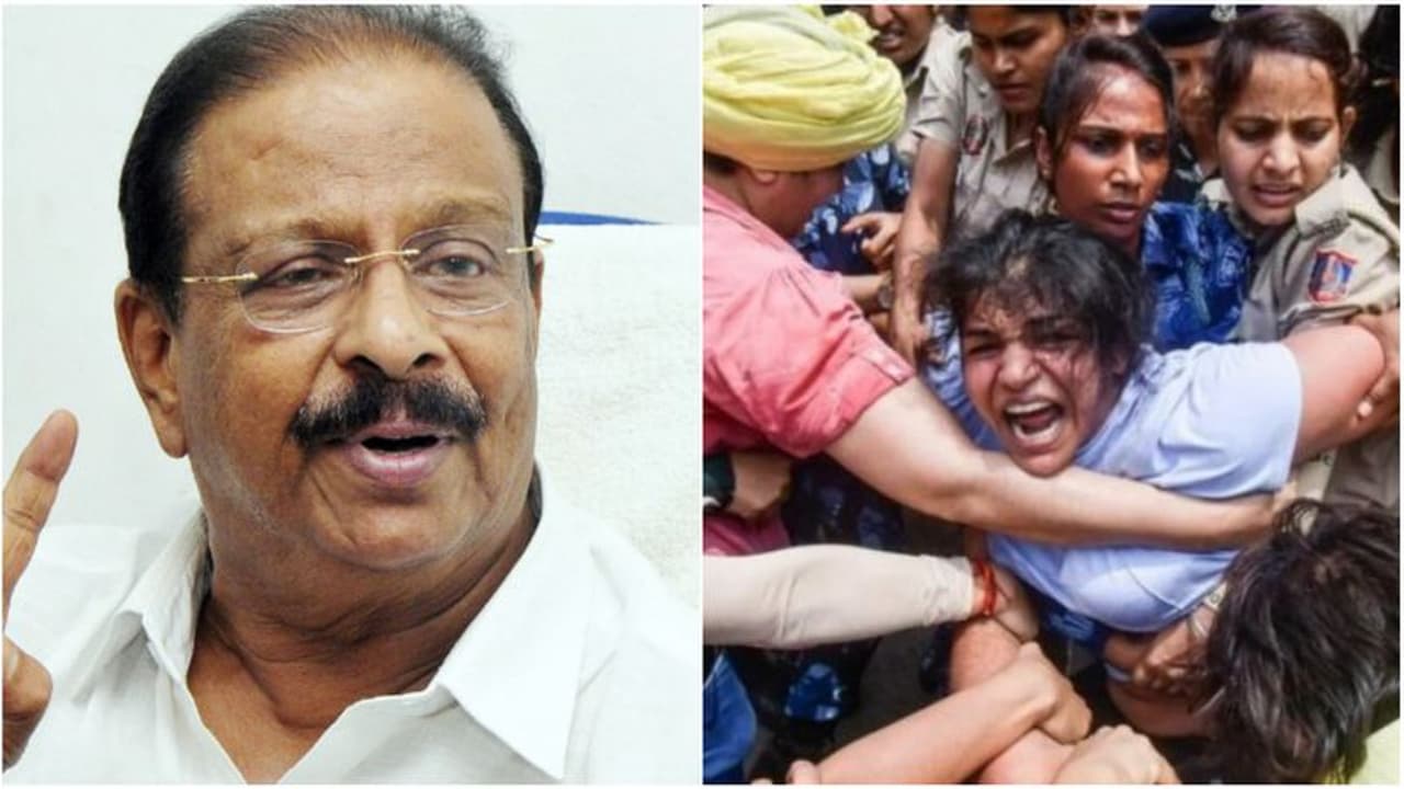 ഗുസ്തി താരങ്ങള്‍ക്ക് പിന്തുണ: സമരം വിജയിക്കേണ്ടത് ആത്മാഭിമാനമുള്ള ഓരോ സ്ത്രീയുടെയും ആവശ്യമെന്ന് കെ സുധാകരന്‍