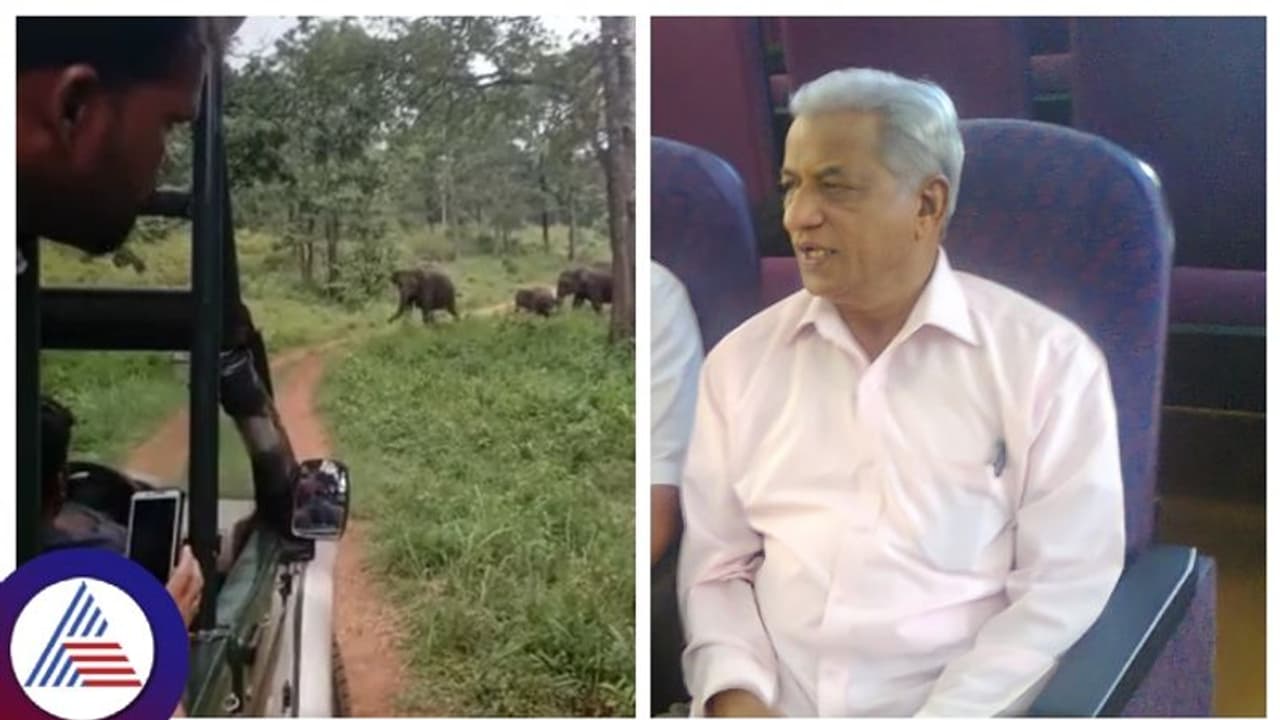 ವಿಚಾರವಾದಿ Prof K S Bhagawan ಓಡಿಸಿಕೊಂಡು ಬಂದ ಕಾಡಾನೆ!