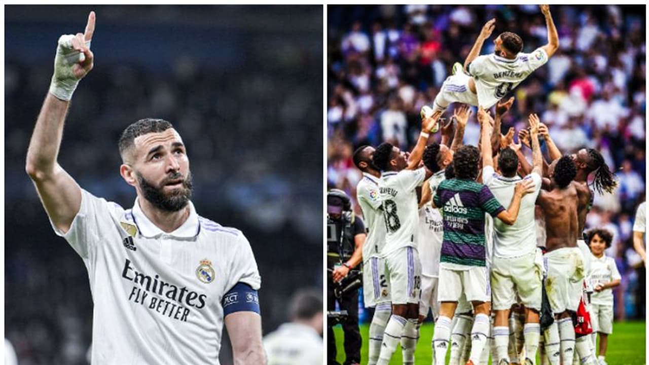 അവസാന മത്സരത്തിന് ശേഷം വികാരാധീനനായി കരിം ബെന്സേമ; എടുത്തുയര്ത്തി സഹതാരങ്ങള് വീഡിയോ അവസാന മത്സരത്തിന് ശേഷം വികാരാധീനനായി കരിം ബെന്സേമ; എടുത്തുയര്ത്തി സഹതാരങ്ങള് വീഡിയോ