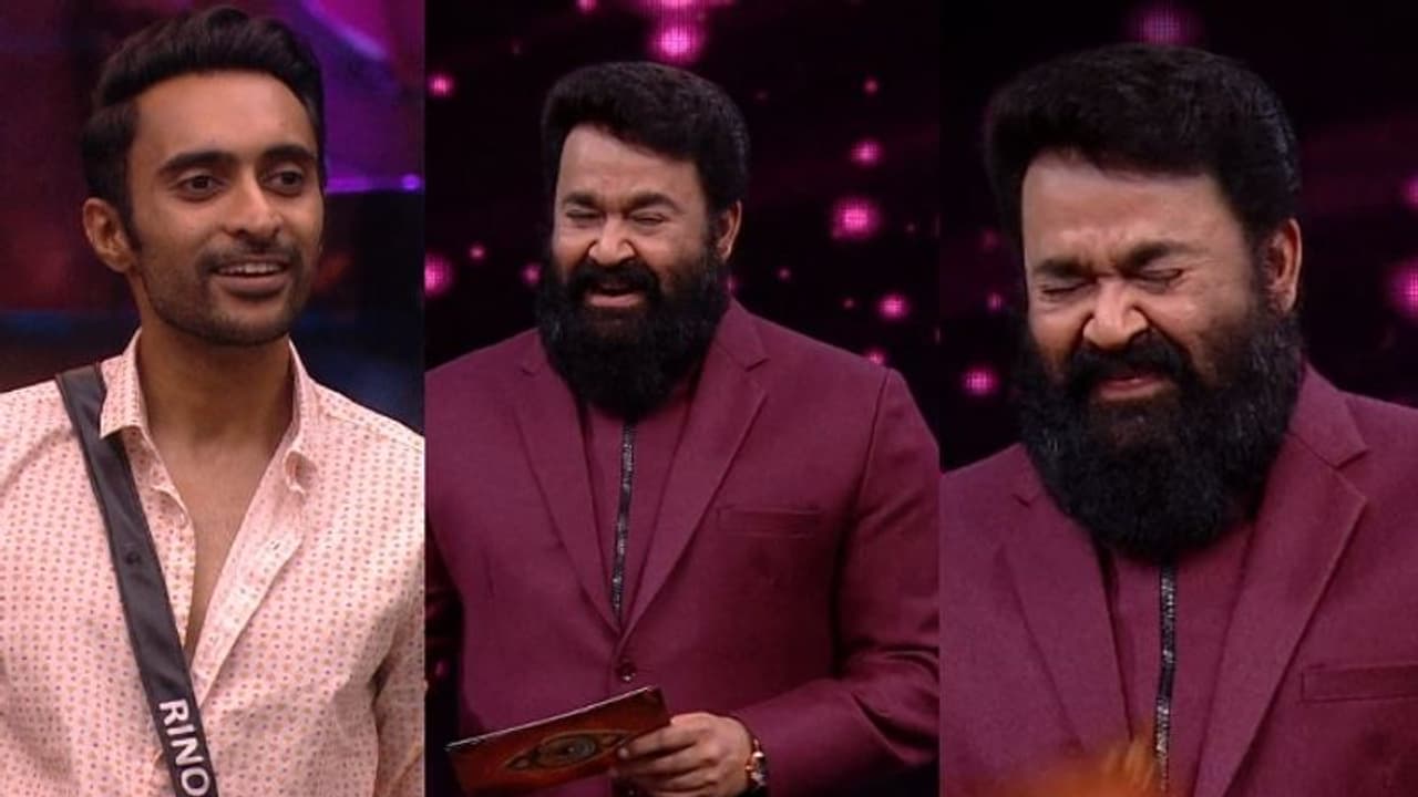 എന്റെ റിനോഷേ..; കുസൃതി ചോദ്യത്തിൽ കൂൾ ബ്രോയുടെ മറുപടി, നിയന്ത്രണം വിട്ട് ചിരിച്ച് മോഹൻലാൽ എന്റെ റിനോഷേ..; കുസൃതി ചോദ്യത്തിൽ കൂൾ ബ്രോയുടെ മറുപടി, നിയന്ത്രണം വിട്ട് ചിരിച്ച് മോഹൻലാൽ