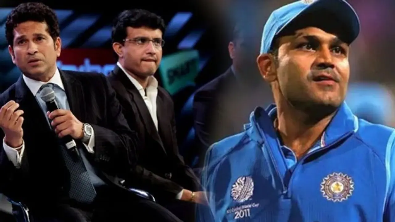 "ದಾದಾ ವಾಷ್ ರೂಂಗೆ ಹೋದಾಗ..": ಪ್ರಾಂಕ್ ಮಾಡಿದ ಸಚಿನ್ ಸೆಹ್ವಾಗ್ ಕಿಲಾಡಿ ಜೋಡಿ..! "ದಾದಾ ವಾಷ್ ರೂಂಗೆ ಹೋದಾಗ..": ಪ್ರಾಂಕ್ ಮಾಡಿದ ಸಚಿನ್ ಸೆಹ್ವಾಗ್ ಕಿಲಾಡಿ ಜೋಡಿ..!