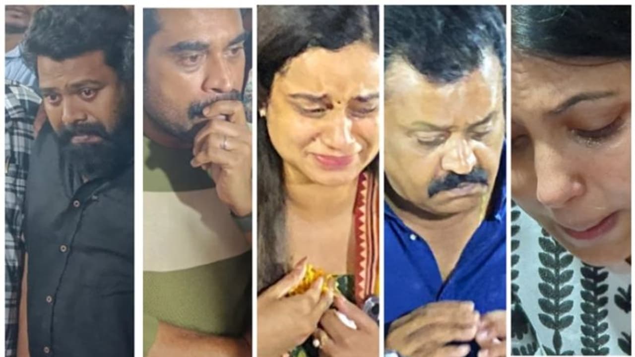 സുധിയെ അവസാനമായി കണ്ട്; കണ്ണീര് അടക്കാനാകാതെ സഹപ്രവര്‍ത്തകര്‍