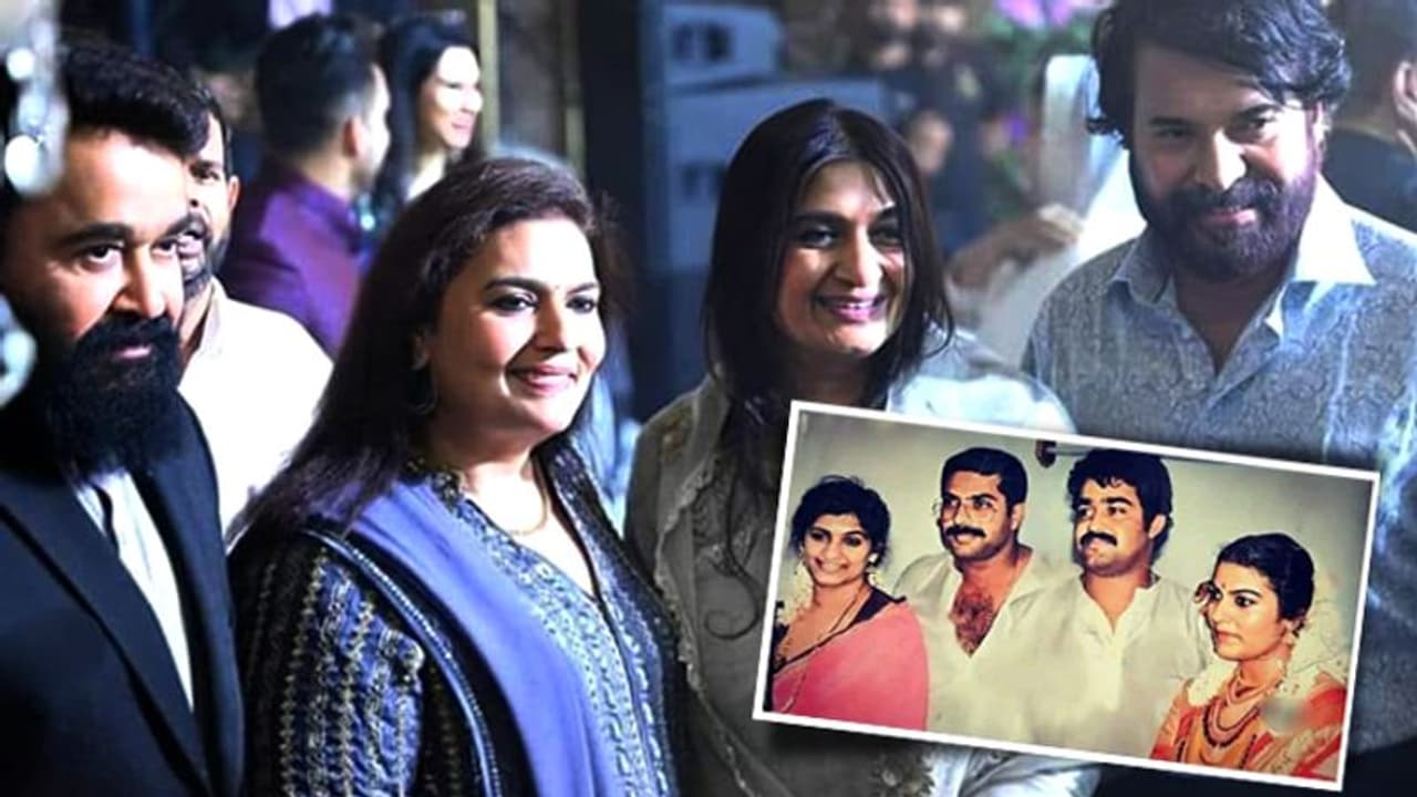 35 വര്‍ഷങ്ങള്‍, ഇഴ മുറിയാത്ത ബന്ധം; വൈറല്‍ ആയി മോഹന്‍ലാല്‍ മമ്മൂട്ടി കുടുംബചിത്രങ്ങള്‍