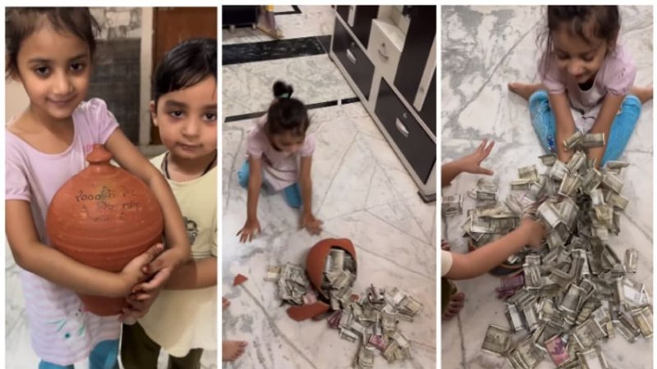 2000 ത്തിന്റെ നോട്ടുകള് തകര്ത്ത 'കുടുക്ക'; കുട്ടികളുടെ വീഡിയോ വൈറല് 2000 ത്തിന്റെ നോട്ടുകള് തകര്ത്ത 'കുടുക്ക'; കുട്ടികളുടെ വീഡിയോ വൈറല്