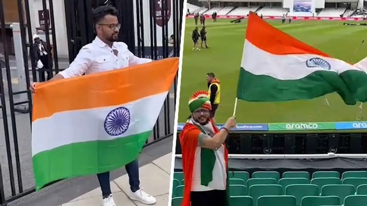 WTC Final, IND vs AUS: Splash of tricolour at The Oval as fans gear up for historic clash WATCH