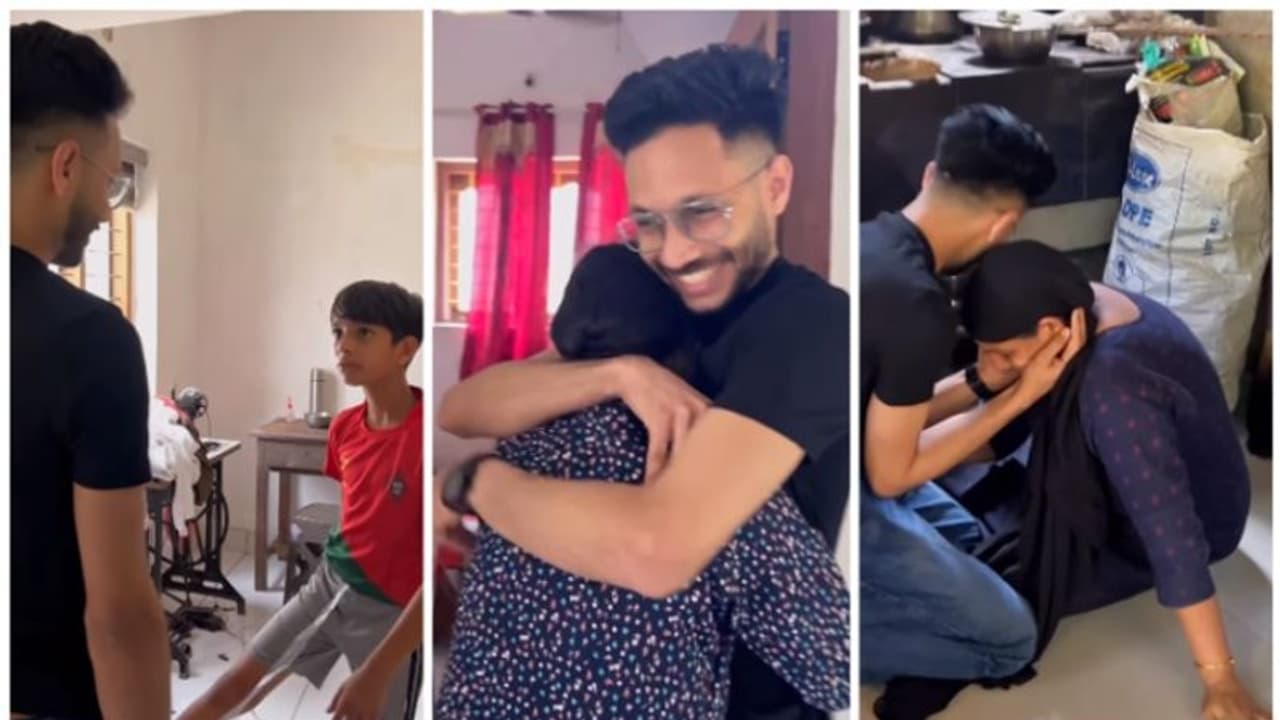 ഗള്‍ഫില്‍ നിന്നും പറയാതെ വീട്ടിലേക്ക് വന്ന മകനെ കണ്ട് ആനന്ദക്കണ്ണീര്‍ പൊഴിക്കുന്ന ഉമ്മ; വൈറല്‍ വീഡിയോ !