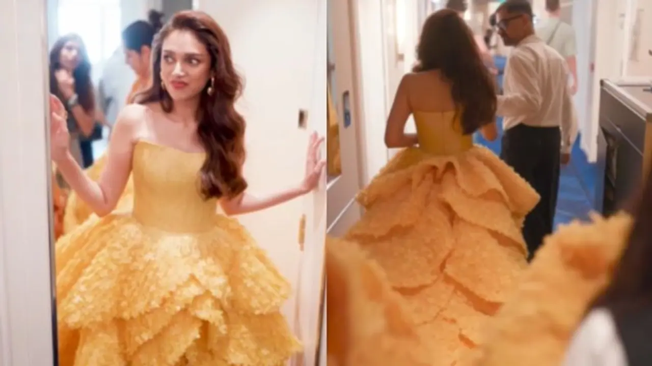 'ഇത്രയും വലിയ ഗൗണ്‍ ധരിച്ച് എങ്ങനെ ബാത്ത്‍റൂമില്‍ പോയി'; അദിതിയുടെ രസകരമായ ഉത്തരം...