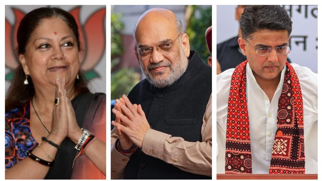 രാജസ്ഥാൻ കോൺഗ്രസിലെ പ്രതിസന്ധി; മുതലെടുക്കാൻ അമിത് ഷാ, സച്ചിനെ നിരീക്ഷിക്കാൻ വസുന്ധര രാജെ രാജസ്ഥാൻ കോൺഗ്രസിലെ പ്രതിസന്ധി; മുതലെടുക്കാൻ അമിത് ഷാ, സച്ചിനെ നിരീക്ഷിക്കാൻ വസുന്ധര രാജെ