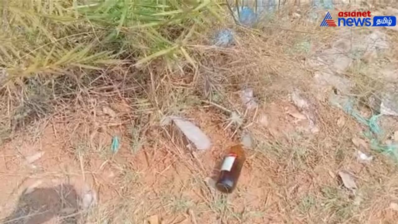 திறந்த வெளி மதுபான பாராக மாறிவரும் புதுச்சேரி கனரக வாகன முனையம்! பொதுமக்கள் குற்றச்சாட்டு!