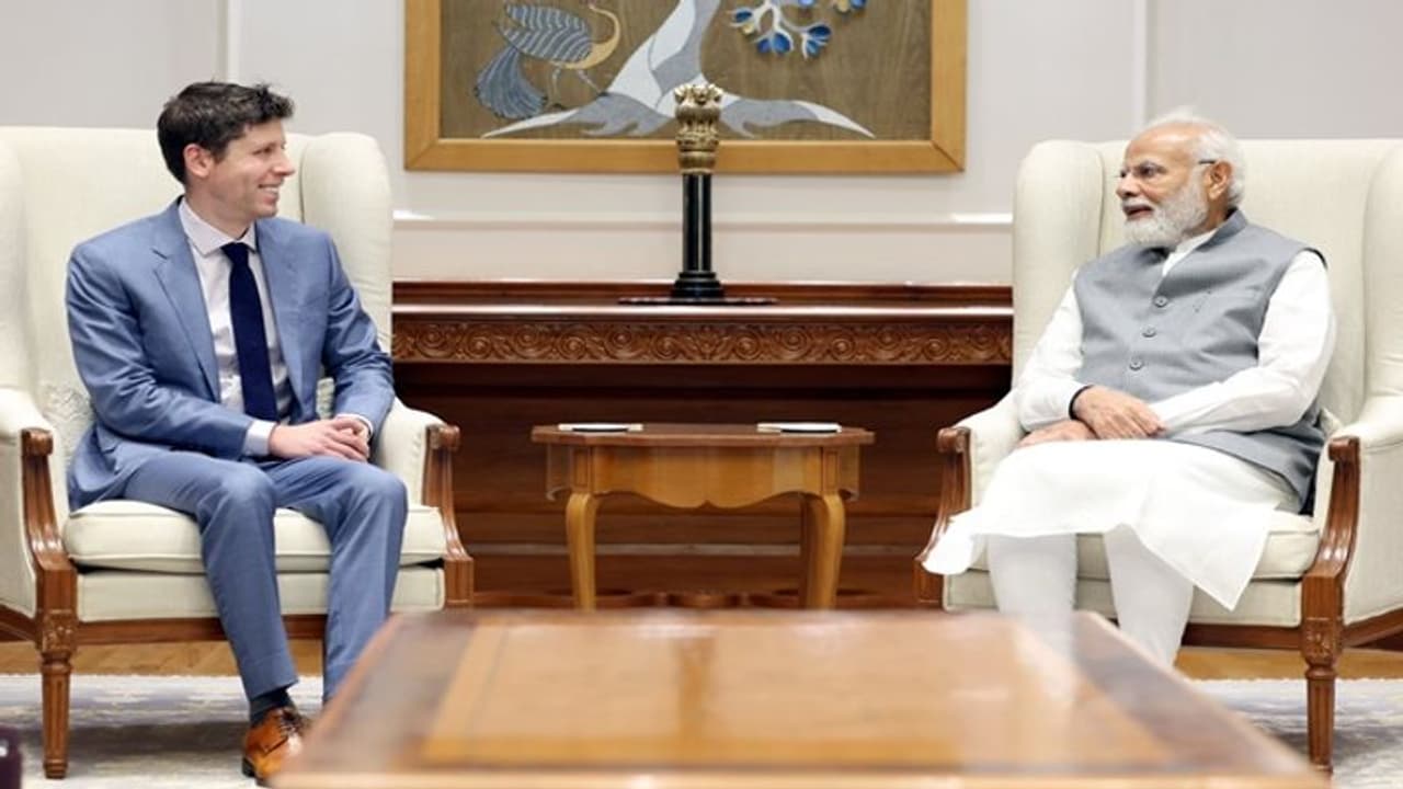 OPEN AI நிறுவனத்தின் சி.இ.ஓ. சாம் ஆல்ட்மன் பிரதமர் மோடியுடன் சந்திப்பு!