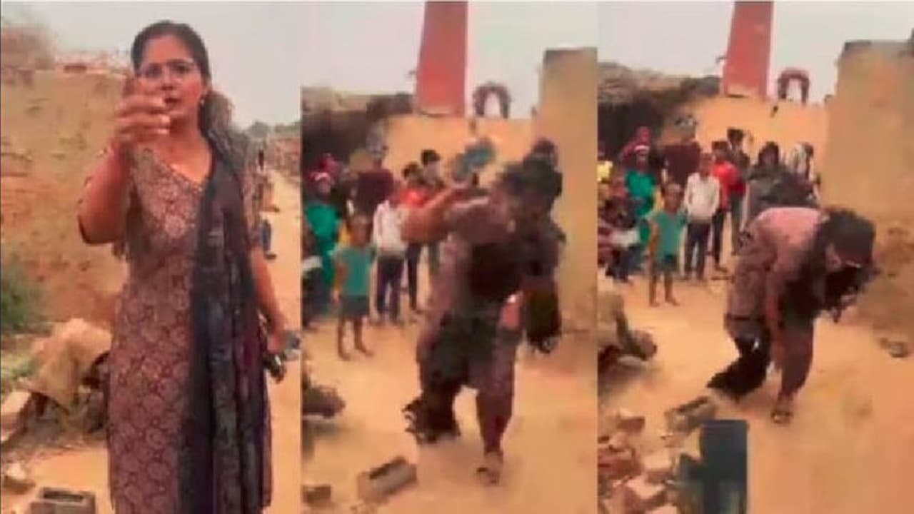 ಇಟ್ಟಿಗೆ ಗೂಡಿನ ಮೇಲೆ ದಾಳಿ: ಮಾಲೀಕನ ಫೋನ್ ಒಡೆದ ಮಹಿಳಾ ಅಧಿಕಾರಿ : ವಿಡಿಯೋ ವೈರಲ್