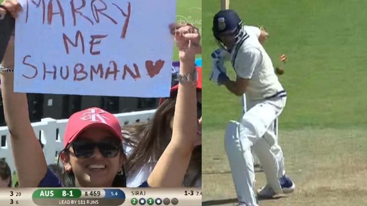 గ్రౌండ్లోనే మ్యారేజ్ ప్రపోజల్... ఆ వెంటనే రనౌట్ ఛాన్స్ మిస్ చేసిన శుబ్మన్ గిల్... గ్రౌండ్లోనే మ్యారేజ్ ప్రపోజల్... ఆ వెంటనే రనౌట్ ఛాన్స్ మిస్ చేసిన శుబ్మన్ గిల్...