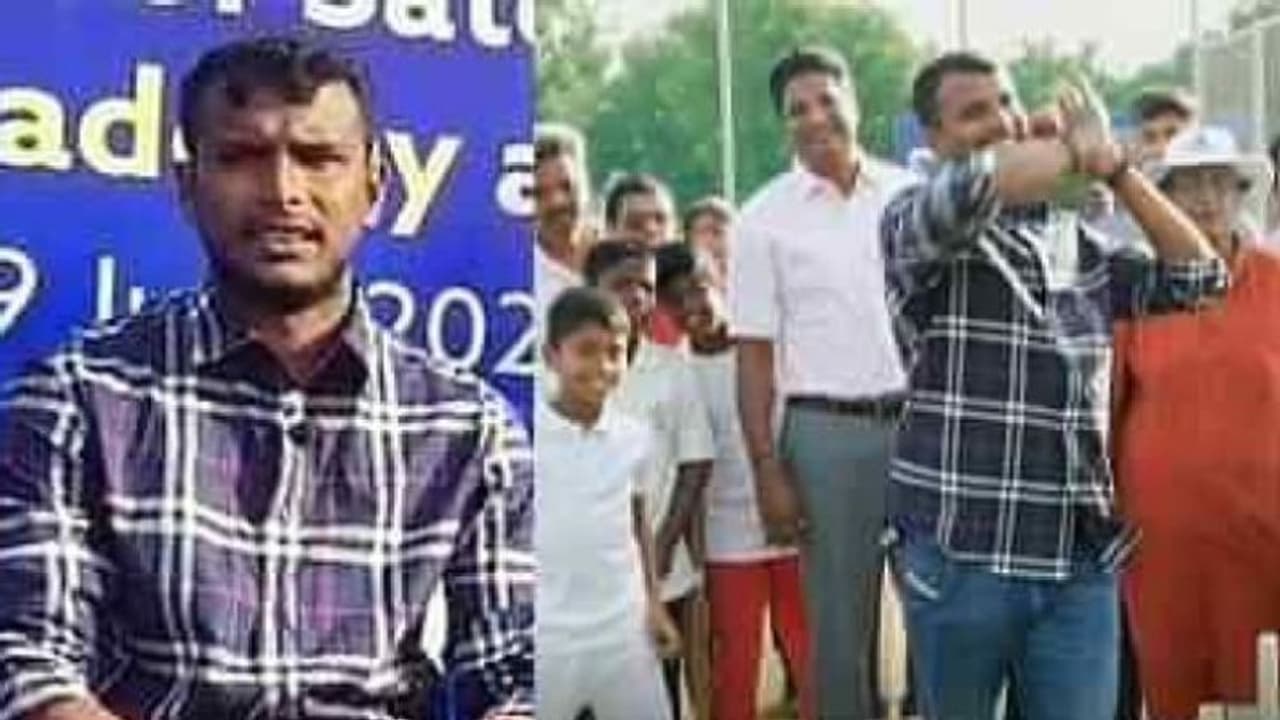 திருப்பூரில் புதிய வலை பயிற்சி அரங்கத்தை திறந்து வைத்த தமிழக வீரர் நடராஜன்! திருப்பூரில் புதிய வலை பயிற்சி அரங்கத்தை திறந்து வைத்த தமிழக வீரர் நடராஜன்!