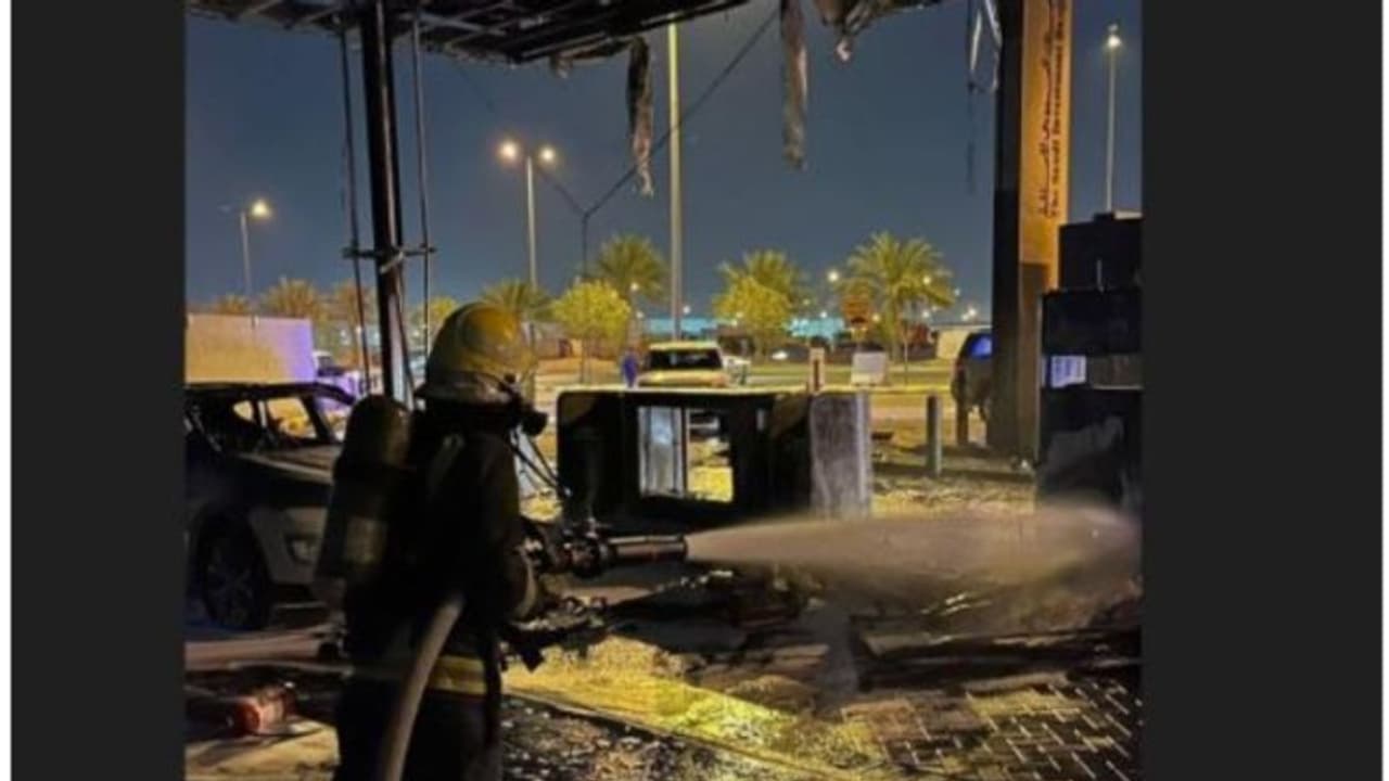 സൗദി അറേബ്യയിലെ പെട്രോള്‍ പമ്പില്‍ തീപിടുത്തം