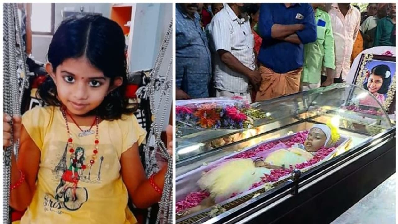 അച്ഛന്റെ ക്രൂരതയിൽ പൊലിഞ്ഞ കുഞ്ഞുജീവൻ;നക്ഷത്രക്ക് അമ്മക്കരികിൽ അന്ത്യവിശ്രമം, നെഞ്ചുനീറി യാത്രാമൊഴിയുമായി നാട്