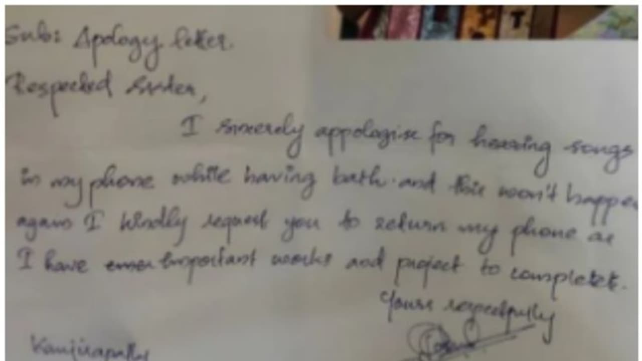 പാട്ട് കേട്ട് കുളിച്ചതിന് മാപ്പെഴുതിപ്പിച്ചു; 'കേരളത്തിലെ കോളേജ് ഹോസ്റ്റലുകള്‍ സുരക്ഷാ ജയിലുകള്‍ക്ക് സമമെന്ന്'