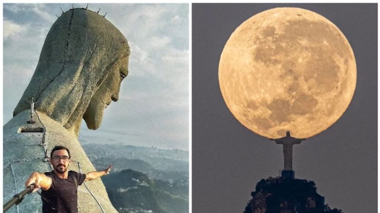 ഇരുകൈകളിലുമായി ഭീമന് ചന്ദ്രബിംബം താങ്ങിയ 'ക്രൈസ്റ്റ് ദി റിഡീമര്' ശില്പത്തിന്റെ ചിത്രം വൈറല് ! ഇരുകൈകളിലുമായി ഭീമന് ചന്ദ്രബിംബം താങ്ങിയ 'ക്രൈസ്റ്റ് ദി റിഡീമര്' ശില്പത്തിന്റെ ചിത്രം വൈറല് !