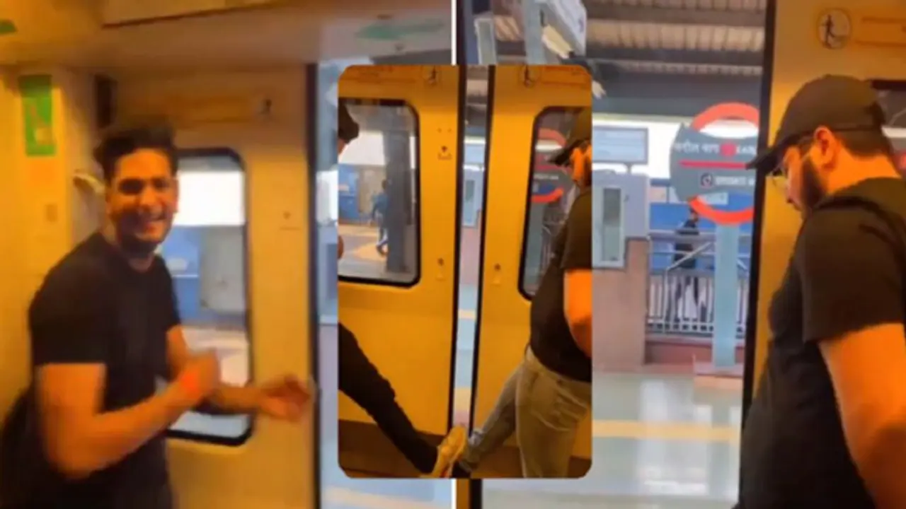 ಮೆಟ್ರೋ ಬಾಗಿಲು ಮುಚ್ಚಲು ಯುವಕರಿಂದ ಅಡ್ಡಿ, ಇಂಥ ವರ್ತನೆ ಸಹಿಸಲ್ಲ ಎಂದ ಡೆಲ್ಲಿ ಮೆಟ್ರೋ! ಮೆಟ್ರೋ ಬಾಗಿಲು ಮುಚ್ಚಲು ಯುವಕರಿಂದ ಅಡ್ಡಿ, ಇಂಥ ವರ್ತನೆ ಸಹಿಸಲ್ಲ ಎಂದ ಡೆಲ್ಲಿ ಮೆಟ್ರೋ!