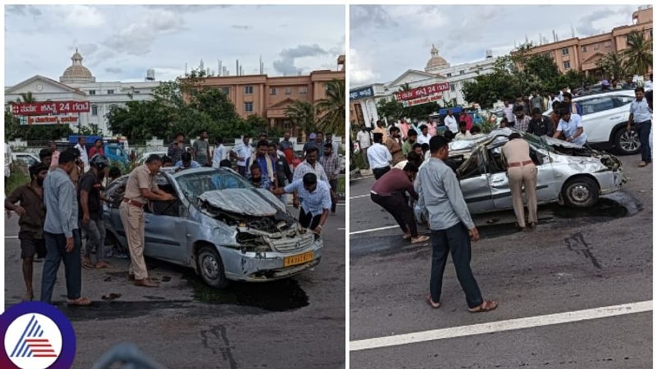ಬೆಂಗಳೂರು ಮೈಸೂರು ಎಕ್ಸ್ಪ್ರೆಸ್ವೇ ನಲ್ಲಿ ಭೀಕರ ಕಾರು ಅಪಘಾತ: ಚಾಲಕ ಸಾವು, ಮೂವರ ಸ್ಥಿತಿ ಗಂಭೀರ ಬೆಂಗಳೂರು ಮೈಸೂರು ಎಕ್ಸ್ಪ್ರೆಸ್ವೇ ನಲ್ಲಿ ಭೀಕರ ಕಾರು ಅಪಘಾತ: ಚಾಲಕ ಸಾವು, ಮೂವರ ಸ್ಥಿತಿ ಗಂಭೀರ