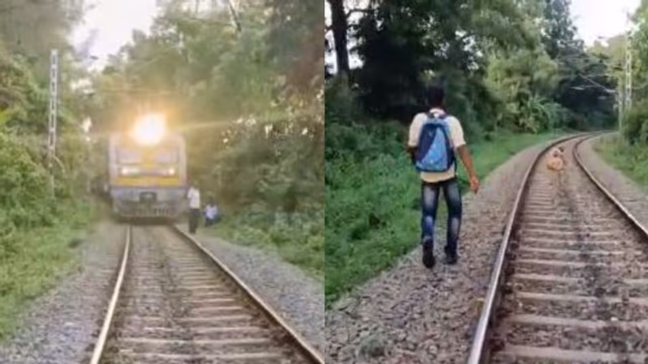 അടിച്ച് 'ഫിറ്റായി' ട്രാക്കില് കിടന്നുറങ്ങി, കൊല്ലത്ത് യുവാവിനെ വിളിച്ചുണർത്തി ലോക്കോ പൈലറ്റ് വീഡിയോ അടിച്ച് 'ഫിറ്റായി' ട്രാക്കില് കിടന്നുറങ്ങി, കൊല്ലത്ത് യുവാവിനെ വിളിച്ചുണർത്തി ലോക്കോ പൈലറ്റ് വീഡിയോ