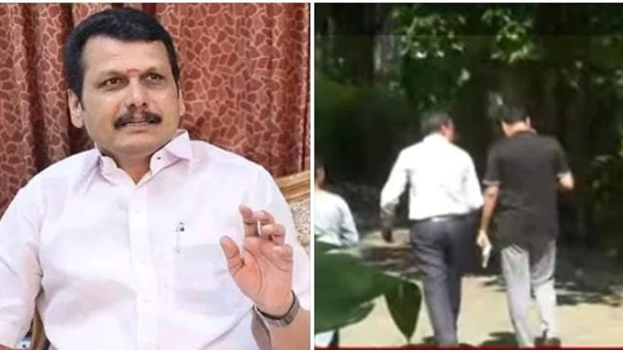 அமலாக்கத்துறை திடீர் சோதனை..! வாக்கிங்கை பாதியில் முடித்து அவசரமாக டாக்சியில் வீடு திரும்பிய செந்தில் பாலாஜி