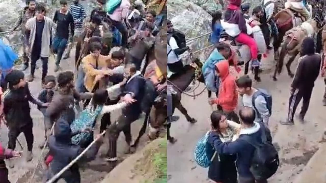 ಕೇದಾರನಾಥ ಯಾತ್ರಿಕರ ಮೇಲೆ ಕುದುರೆ ಸೇವೆ ಸಿಬ್ಬಂದಿಗಳಿಂದಲೇ ಹಲ್ಲೆ, ವಿಡಿಯೋ ವೈರಲ್!