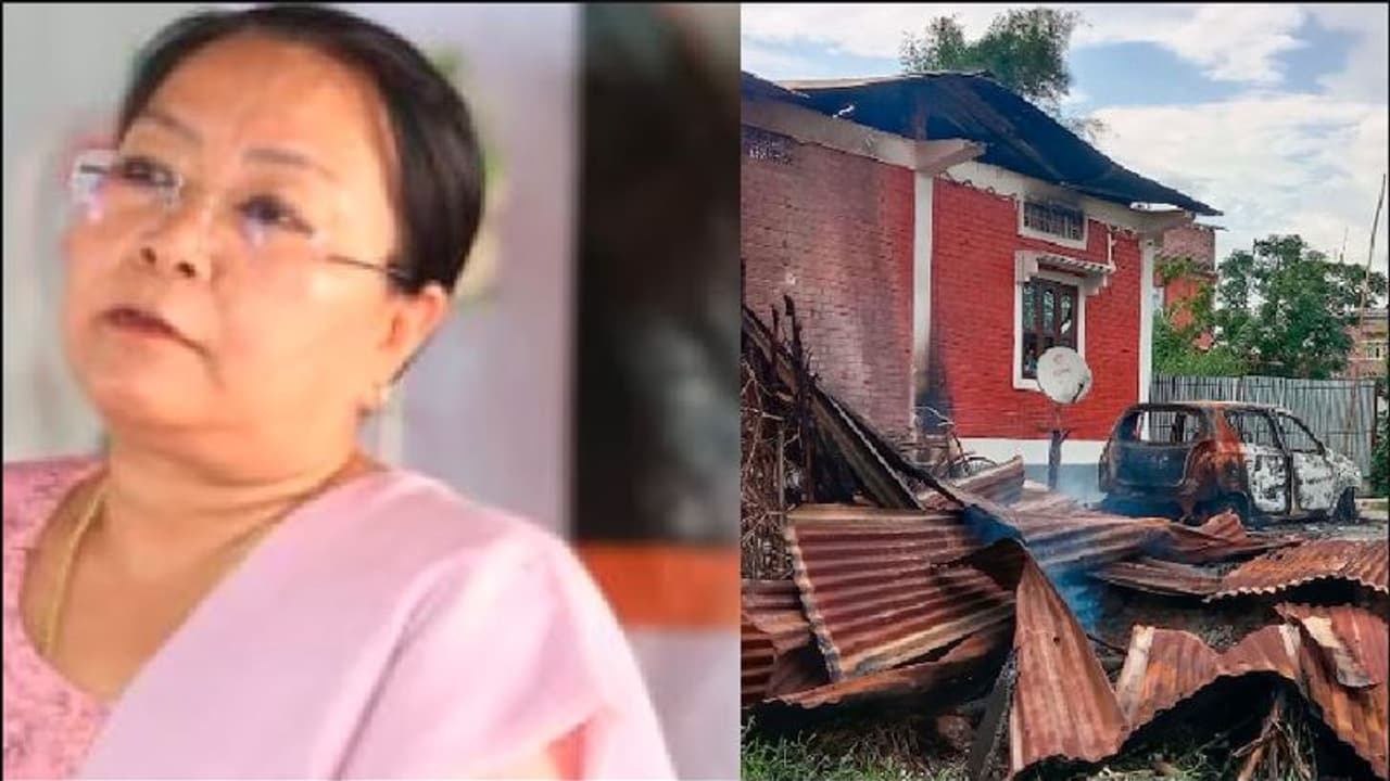 ಮಣಿಪುರದಲ್ಲಿ ಮುಂದುವರಿದ ಹಿಂಸಾಚಾರ: ಸಚಿವೆಯ ಮನೆಗೆ ಬೆಂಕಿ ಹಚ್ಚಿದ ದುಷ್ಕರ್ಮಿಗಳು ಮಣಿಪುರದಲ್ಲಿ ಮುಂದುವರಿದ ಹಿಂಸಾಚಾರ: ಸಚಿವೆಯ ಮನೆಗೆ ಬೆಂಕಿ ಹಚ್ಚಿದ ದುಷ್ಕರ್ಮಿಗಳು