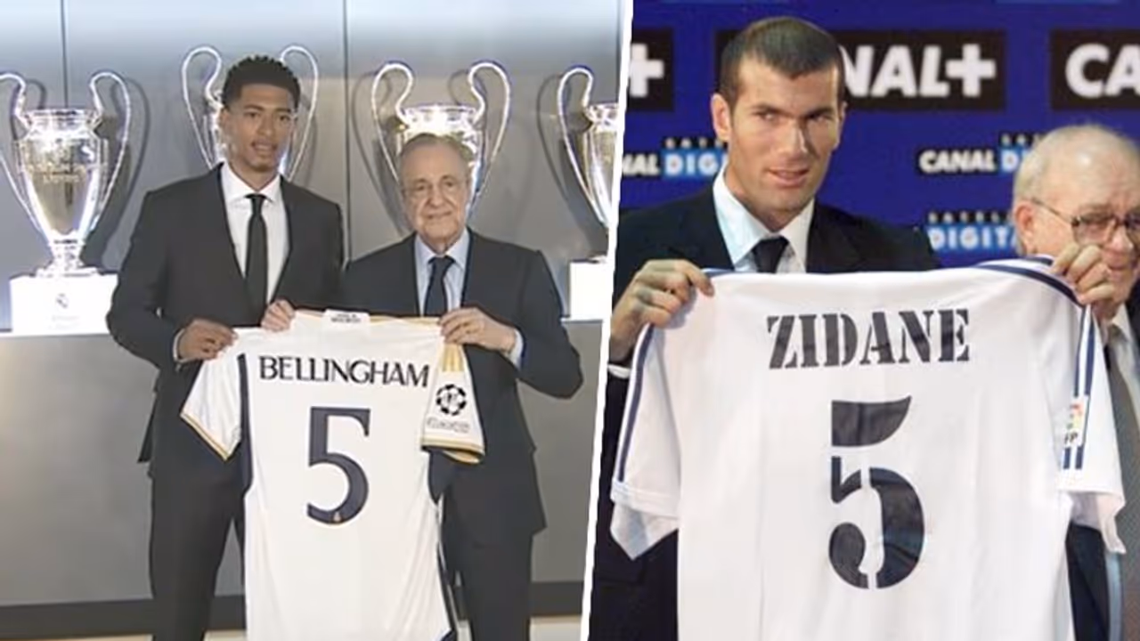 Want to expand Zidane's legacy, says Jude Bellingham after taking iconic No. 5 jersey at Real Madrid (WATCH) Want to expand Zidane's legacy, says Jude Bellingham after taking iconic No. 5 jersey at Real Madrid (WATCH)