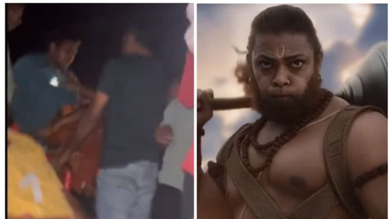 ആദിപുരുഷ് ഷോയില്‍ ഹനുമാന് വേണ്ടിയുള്ള സീറ്റിൽ ഇരുന്നയാള്‍ക്ക് മര്‍ദ്ദനം വിഡിയോ