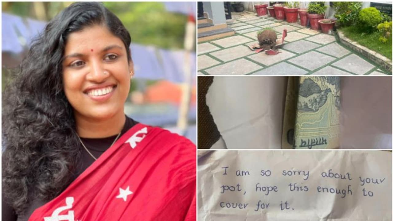 ഡിവൈഎഫ്ഐ ഓഫീസിലെ 3 ചിത്രങ്ങളുമായി ചിന്ത, ഒരു പൊതിയിൽ കാശടക്കം വച്ച് പോയ അജ്ഞാത സുഹൃത്തിന്‍റെ 'നന്മ'