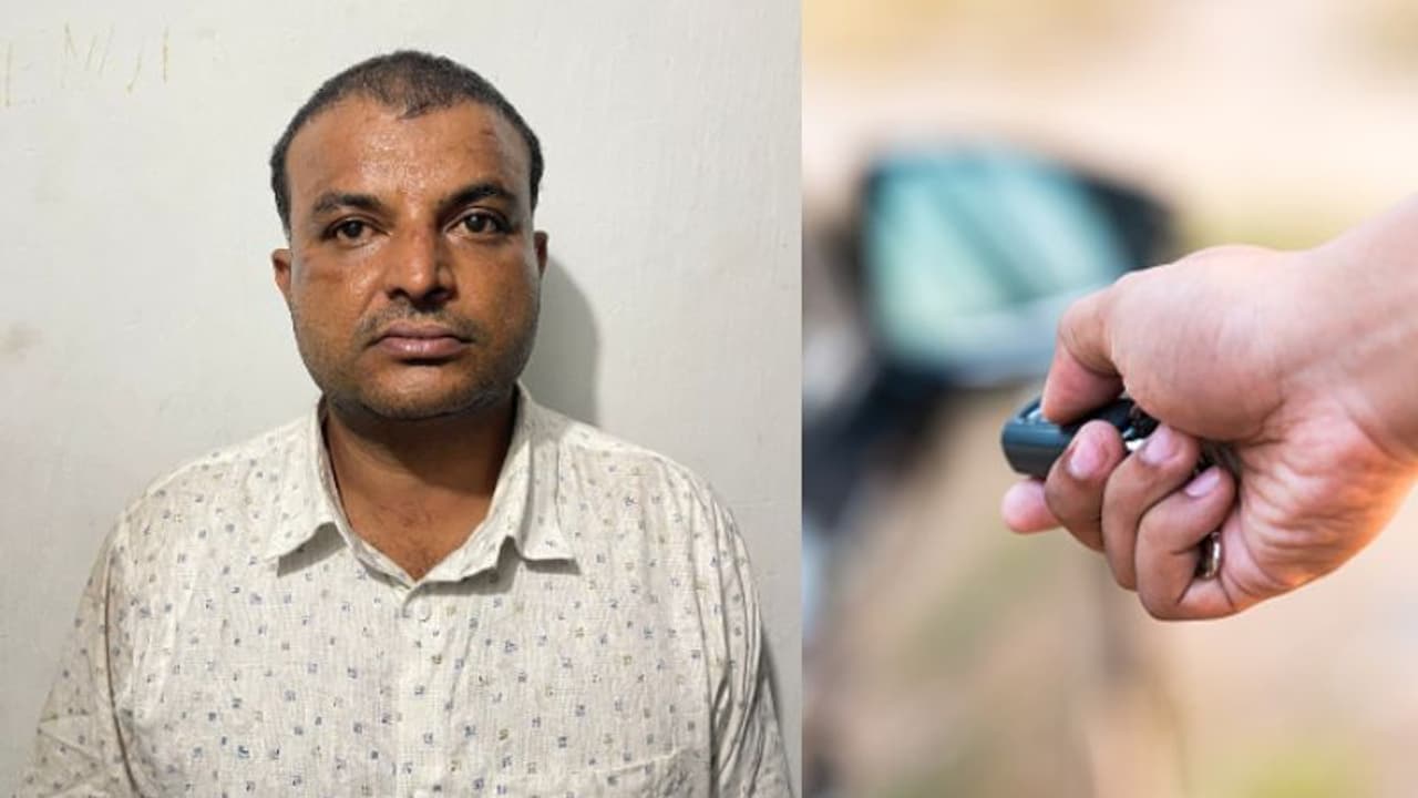 'താക്കോലെടുക്കാൻ മറന്നു, കാറുമായി കള്ളൻ മുങ്ങി, ആർസി മാറ്റാൻ ഒടിപി എത്തി'; കള്ളനെ വളഞ്ഞിട്ട് പൊക്കി പൊലീസ് 'താക്കോലെടുക്കാൻ മറന്നു, കാറുമായി കള്ളൻ മുങ്ങി, ആർസി മാറ്റാൻ ഒടിപി എത്തി'; കള്ളനെ വളഞ്ഞിട്ട് പൊക്കി പൊലീസ്