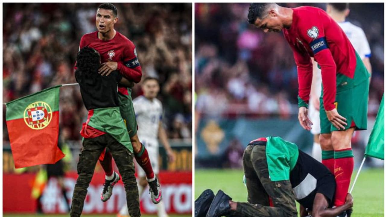 മത്സരത്തിനിടെ ക്രിസ്റ്റ്യാനോയെ എടുത്തുയര്ത്തി, കാലില് തൊട്ട് ആരാധകന്; പിന്നാലെ സിയൂ ഗോള് ആഘോഷം! വീഡിയോ മത്സരത്തിനിടെ ക്രിസ്റ്റ്യാനോയെ എടുത്തുയര്ത്തി, കാലില് തൊട്ട് ആരാധകന്; പിന്നാലെ സിയൂ ഗോള് ആഘോഷം! വീഡിയോ