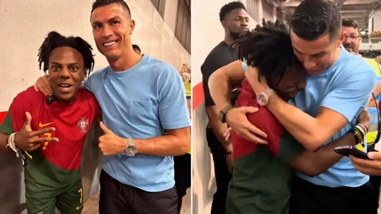YouTube sensation IShowSpeed finally meets Cristiano Ronaldo after Portugal's Euro 2024 qualifier YouTube sensation IShowSpeed finally meets Cristiano Ronaldo after Portugal's Euro 2024 qualifier