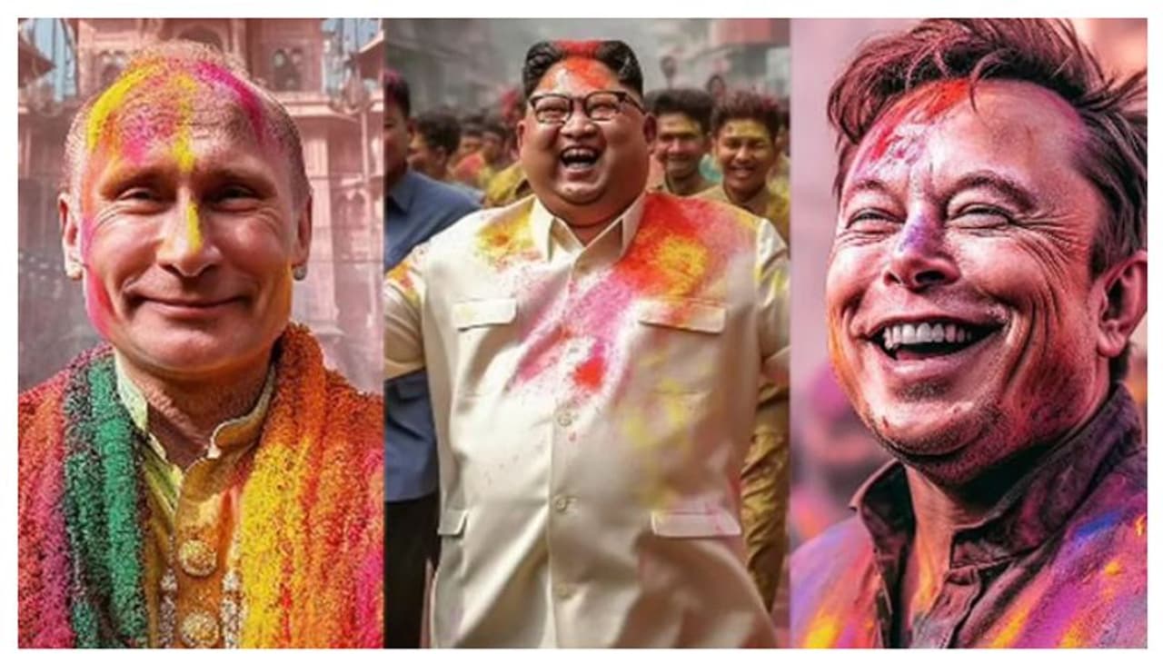 വൃന്ദാവനിൽ ഹോളി ആഘോഷിച്ച് പ്രശസ്ത വ്യക്തികൾ ; വൈറലായി എഐ ചിത്രങ്ങൾ 