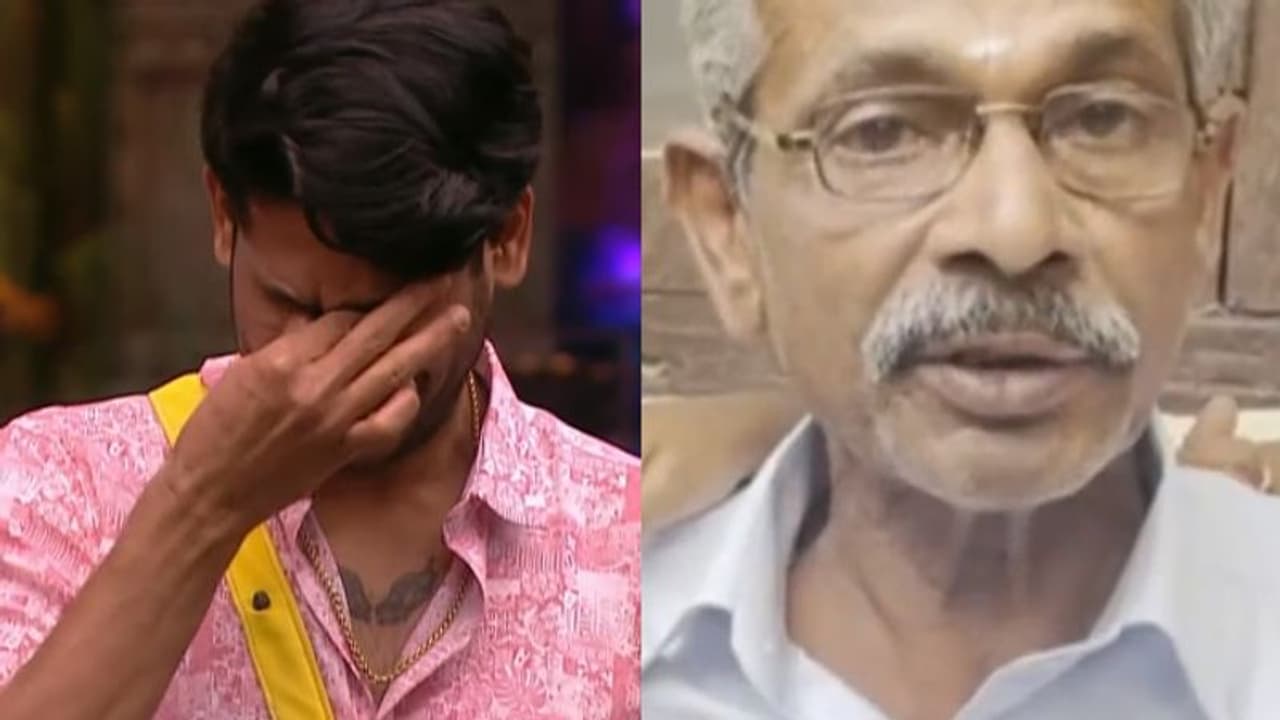 അച്ഛന്റെ വാക്കുകള്‍ കേട്ട് വിതുമ്പി അഖില്‍ മാരാര്‍