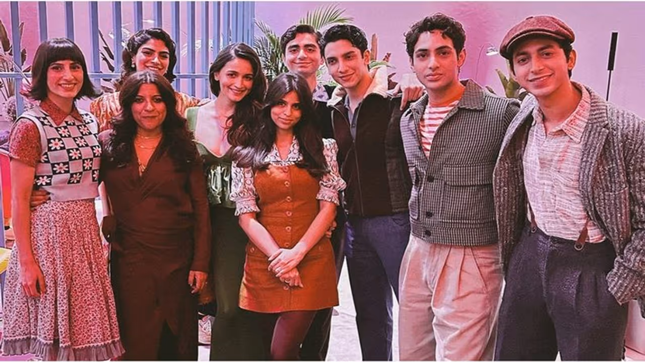 The Archies: Alia Bhatt poses with Suhana Khan, Khushi Kapoor, Zoya Akhtar at Netflix's Tudum event in Brazil The Archies: Alia Bhatt poses with Suhana Khan, Khushi Kapoor, Zoya Akhtar at Netflix's Tudum event in Brazil