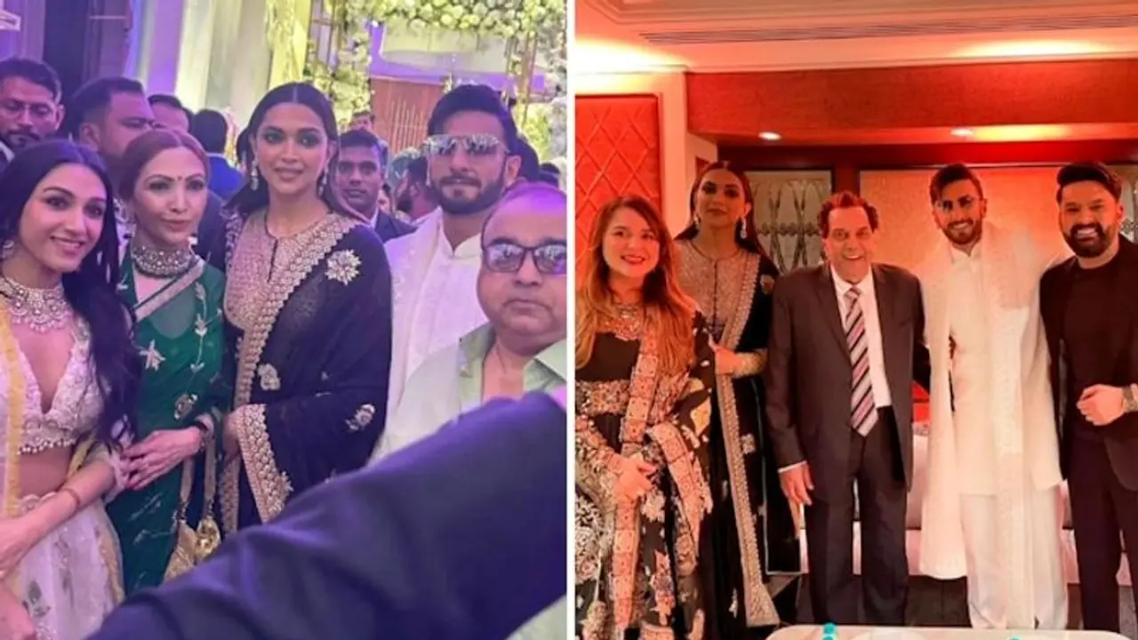 Karan Deol, Drisha Acharya's Wedding Reception: Ranveer, Deepika Padukone look stunning at the party (Video)