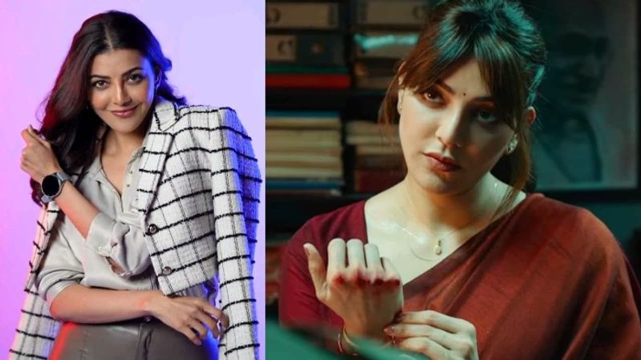 സാരിയുടുത്ത കിടിലന്‍ പൊലീസുകാരി; കാജലിന്‍റെ 'സത്യഭാമ' ഫസ്റ്റ് ഗ്ലിംസ്