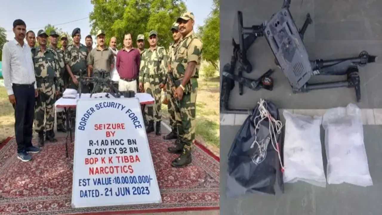 BSF destroyed drone in rajasthan