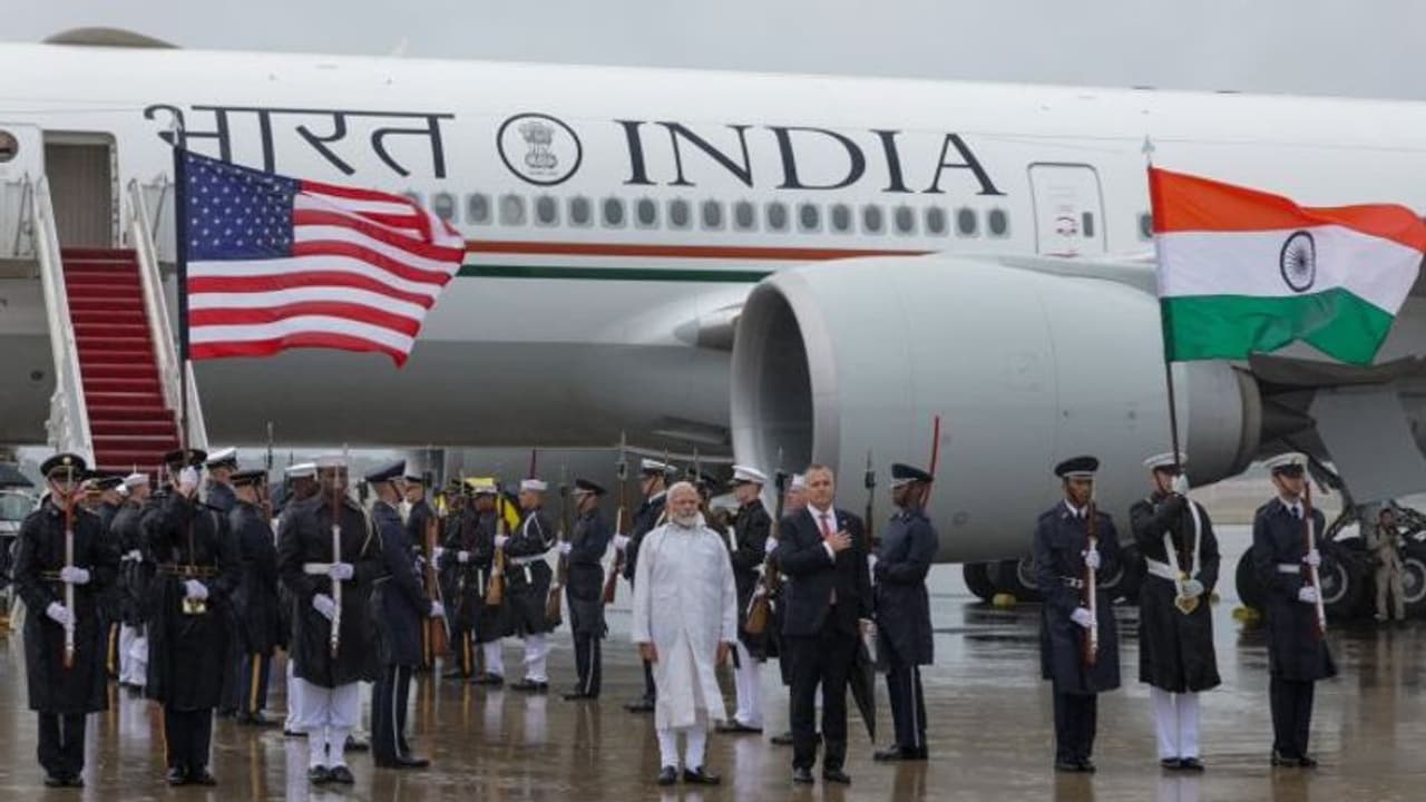PM Modi arrives in Washington DC, to attend state dinner hosted by President Joe Biden | WATCH PM Modi arrives in Washington DC, to attend state dinner hosted by President Joe Biden | WATCH