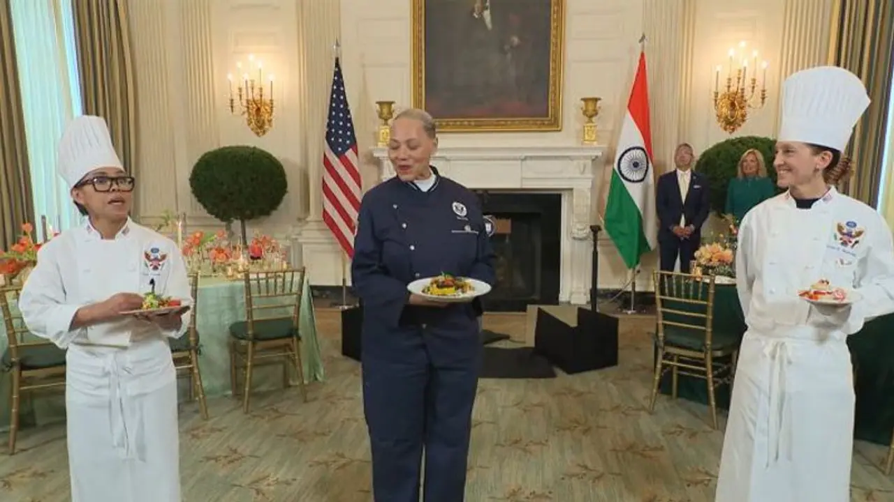 From marinated millet to saffron infused risotto... Curated menu at State Dinner for PM Modi (WATCH)