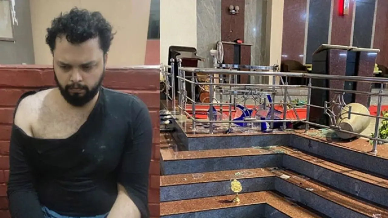 ಕುಡಿದ ಅಮಲಿನಲ್ಲಿ ‘ನಾನೇ ದೇವರು’ ಎಂದು ಚರ್ಚ್‌ಗೆ ನುಗ್ಗಿ ದಾಂಧಲೆ: ಆರೋಪಿ ಬಂಧನ