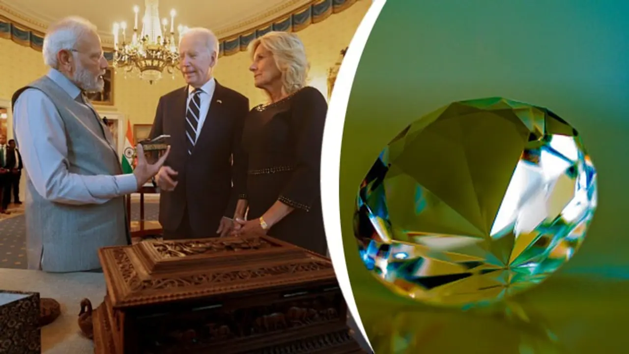 Green Diamond: గ్రీన్ డైమండ్ అంటే ఏంటి ? పీఎం మోదీ అమెరికా అధ్యక్షుడి భార్యకు దీన్ని బహుమతిగా ఎందుకు ఇచ్చారు? Green Diamond: గ్రీన్ డైమండ్ అంటే ఏంటి ? పీఎం మోదీ అమెరికా అధ్యక్షుడి భార్యకు దీన్ని బహుమతిగా ఎందుకు ఇచ్చారు?