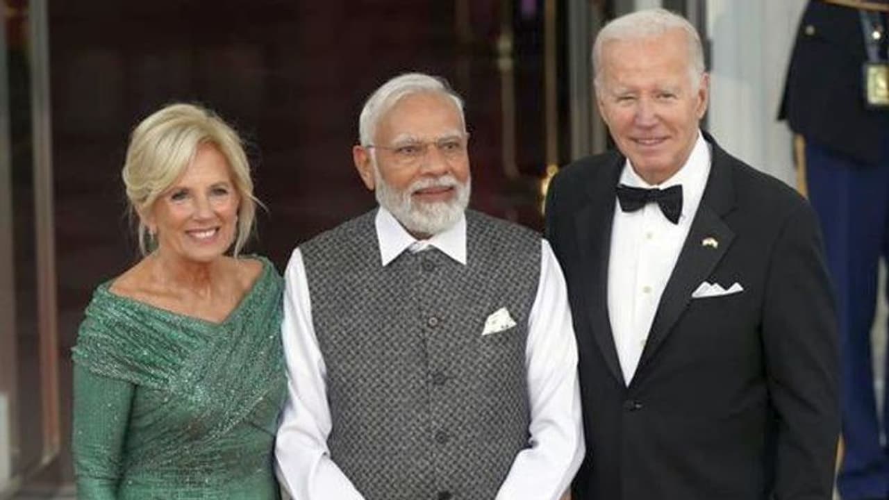 PM Modi and President Biden raise a toast for India US relations at White House State Dinner PM Modi and President Biden raise a toast for India US relations at White House State Dinner